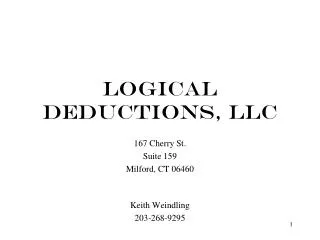 LOGICAL DEDUCTIONS, LLC