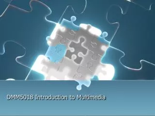 DMM5018 Introduction to Multimedia