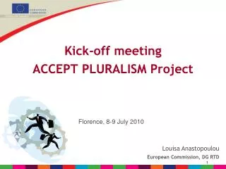 Kick-off meeting ACCEPT PLURALISM Project