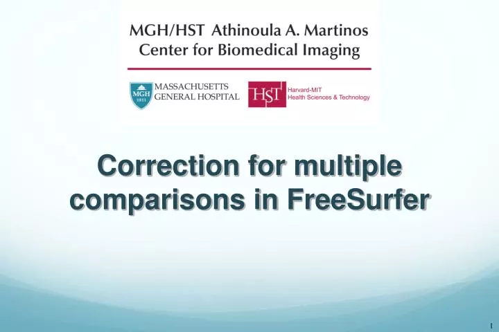 correction for multiple comparisons in freesurfer