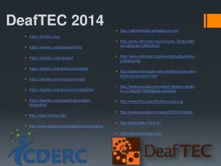 DeafTEC 2014