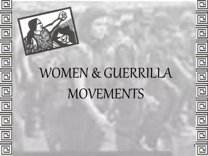 women guerrilla movements