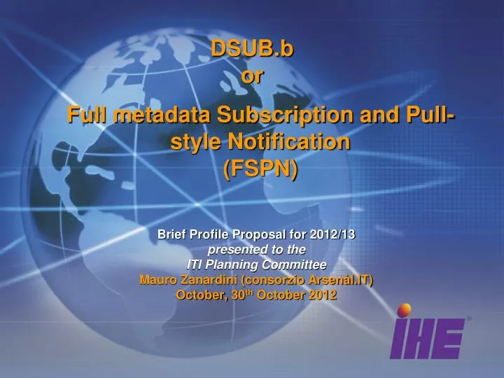 full metadata subscription and pull style notification fspn