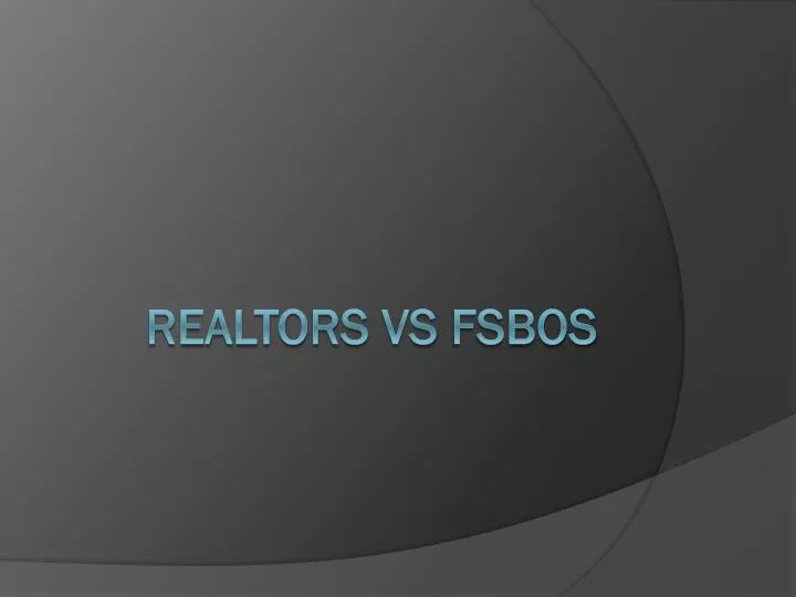 realtors vs fsbos