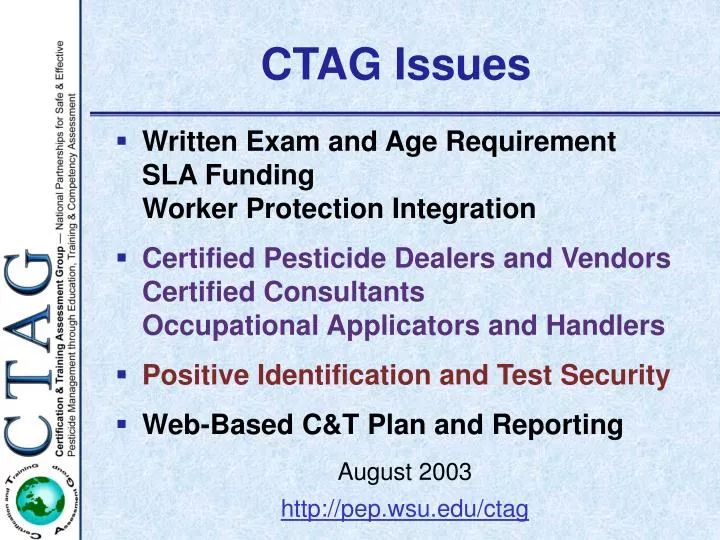 ctag issues