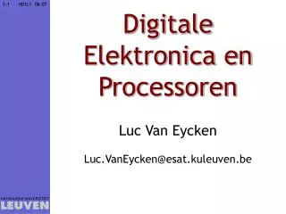 digitale elektronica en processoren