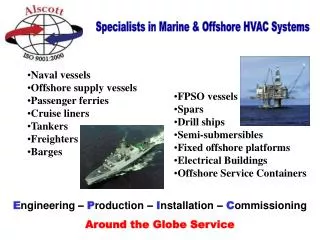Specialists in Marine &amp; Offshore HVAC Systems