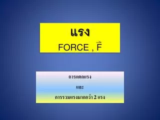 force f