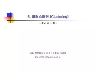 6 clustering