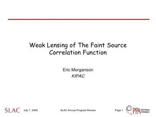 Weak Lensing of The Faint Source Correlation Function