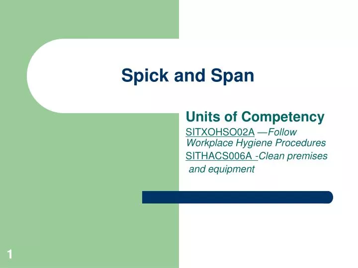 PPT - Spick and Span PowerPoint Presentation, free download - ID