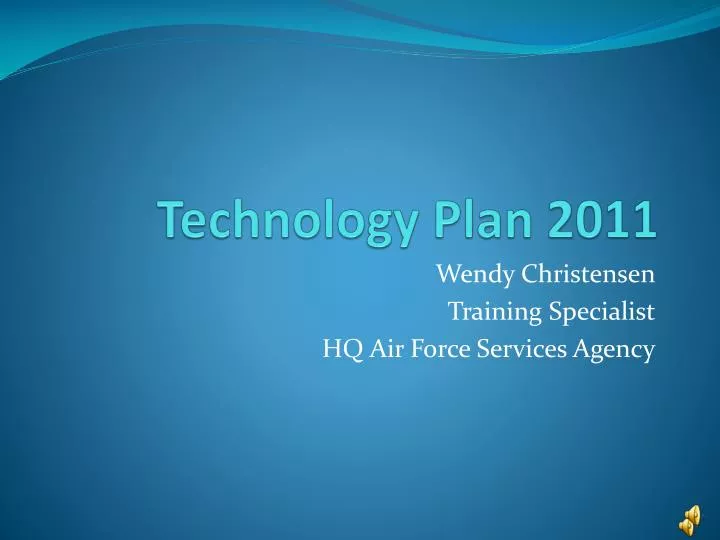 technology plan 2011