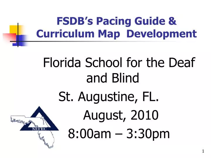 fsdb s pacing guide curriculum map development