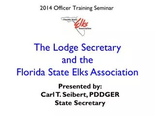 2014 Officer Training Seminar