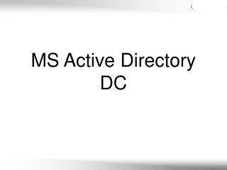 ms active directory dc