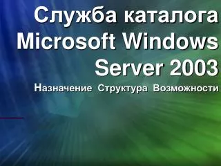 microsoft windows server 2003