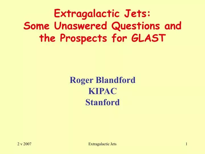 roger blandford kipac stanford