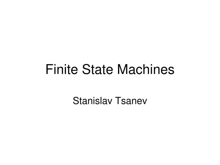 finite state machines