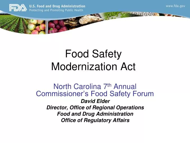 food safety modernization act