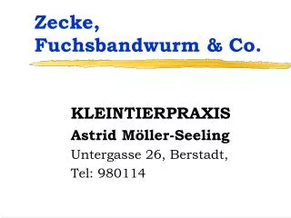 zecke fuchsbandwurm co