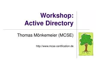 workshop active directory