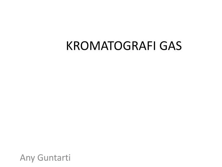 kromatografi gas
