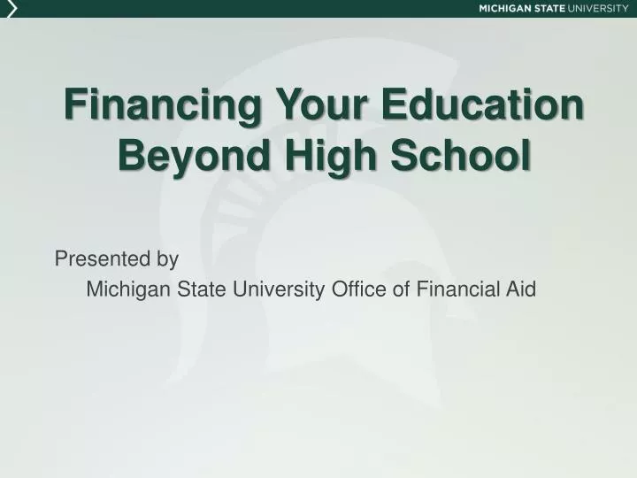 financing your education beyond high school
