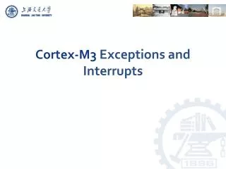 Cortex-M3 Exceptions and Interrupts