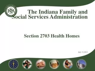 Section 2703 Health Homes