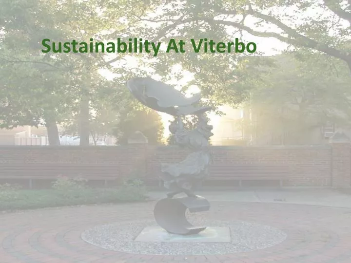 sustainability at viterbo