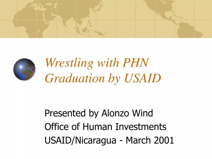 wrestling with phn graduation by usaid