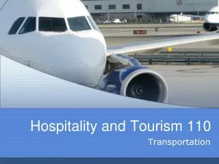 Hospitality and Tourism 110