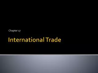 International Trade