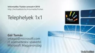 telephelyek 1x1