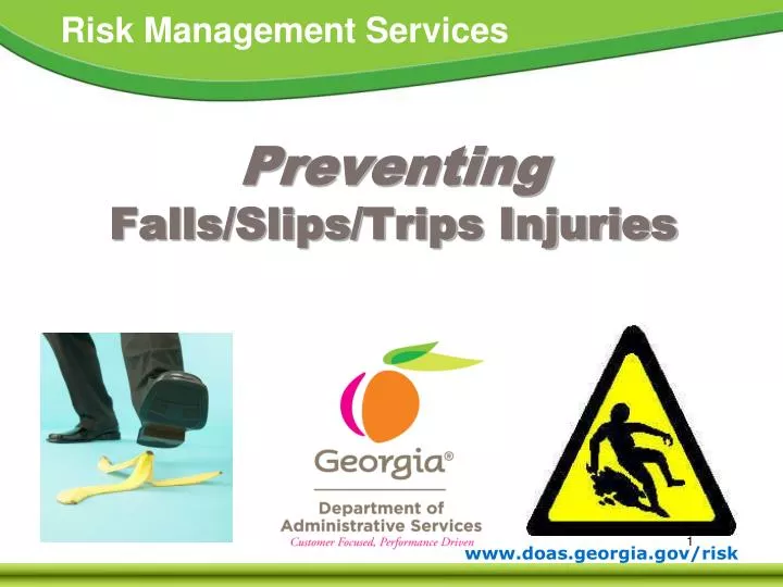 preventing falls slips trips injuries