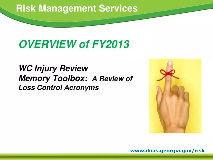 overview of fy2013 wc injury review memory toolbox a review of loss control acronyms