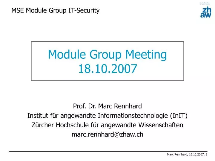 mse module group it security