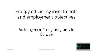 Energy efficiency investments and employment objectives