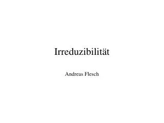 irreduzibilit t