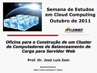 oficina para a constru o de um cluster de computadores de balanceamento de carga para servidor web