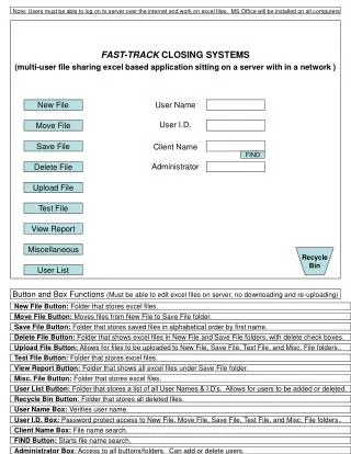 FAST-TRACK CLOSING SYSTEMS