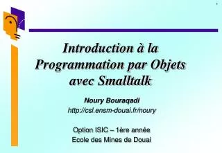 introduction la programmation par objets avec smalltalk