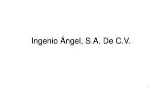 ingenio ngel s a de c v