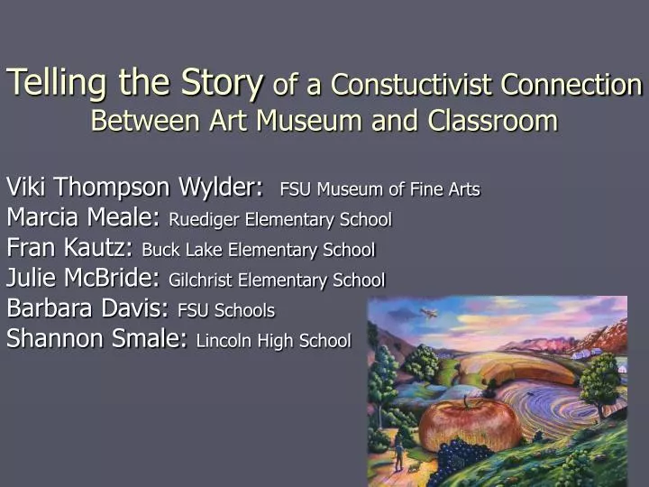 telling the story of a constuctivist connection between art museum and classroom