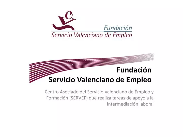 fundaci n servicio valenciano de empleo