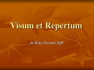 visum et repertum