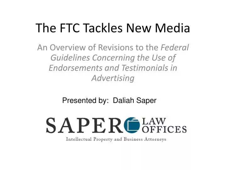 the ftc tackles new media