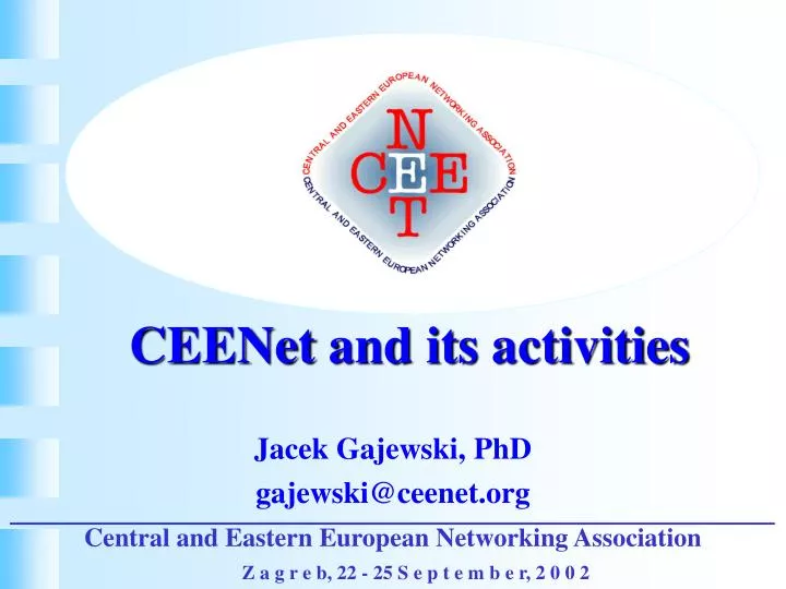 ceenet and its activities