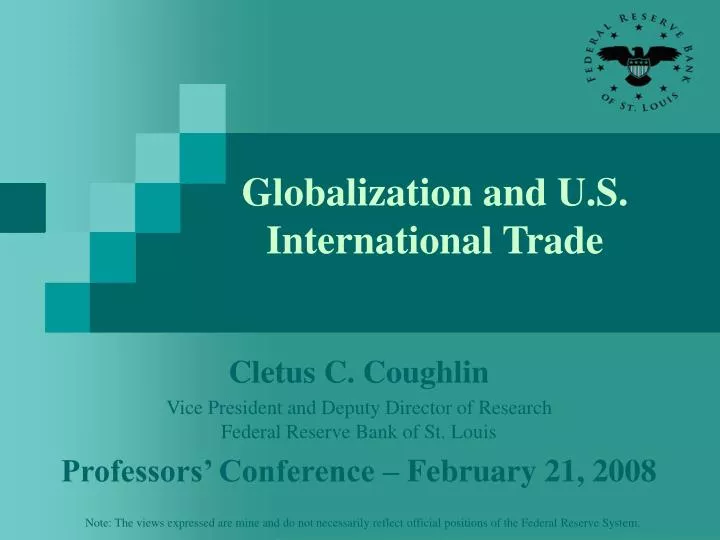 globalization and u s international trade