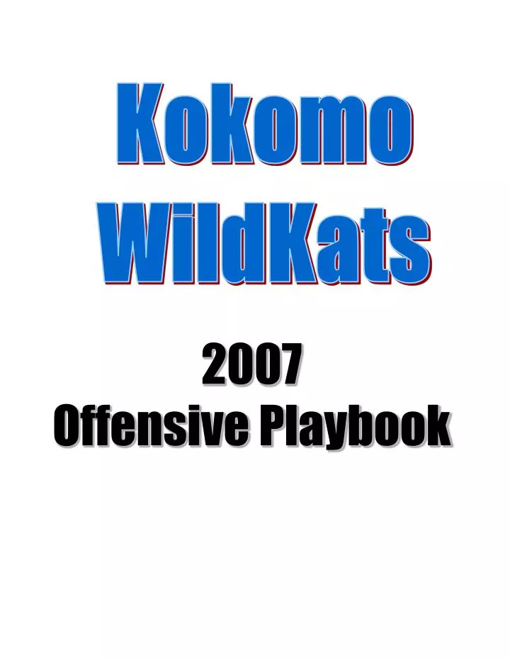 2007 offensive playbook